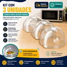 Tampa Para Microondas Protetor Alimentos Anti Sujeira Comida Com Válvula Alça De Plástico Pratos #b