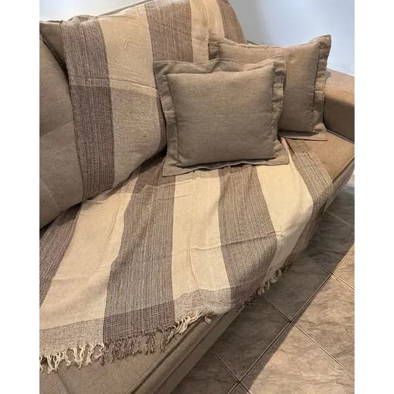 Manta Protetora Para Sofá Grande 100% Algodão 120x210 cm | Luxo, Conforto e Estilo | Promoção Direto da Fábrica