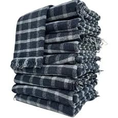 kit Panos de Chão 45x75 Premium Quadriculado Xadrez Malha Dupla 100% Algodão
