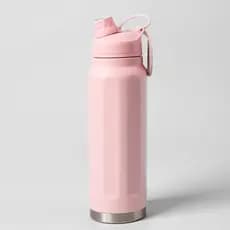 Garrafa Térmica 800ml em Aço Inox Com Alça e Trava Parede Dupla Para Água Café Chá Esporte