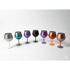 Taça Térmica Prismática Cocktail 2 Em 1 Drinks Vinho Gin 414 Ml