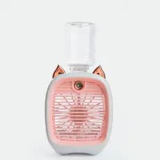 Mini umidificador e Ventilador Gatinho Recarregável de Mesa com Função de Refrigeração de Ar
