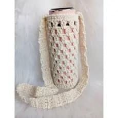Bolsa Porta Garrafa de Academia em Crochê Artesanal – Para Garrafas de 500ml a 750ml