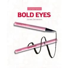 Caneta Delineadora Preta Bold Eyes  - Linha Rosa - Ruby Rose