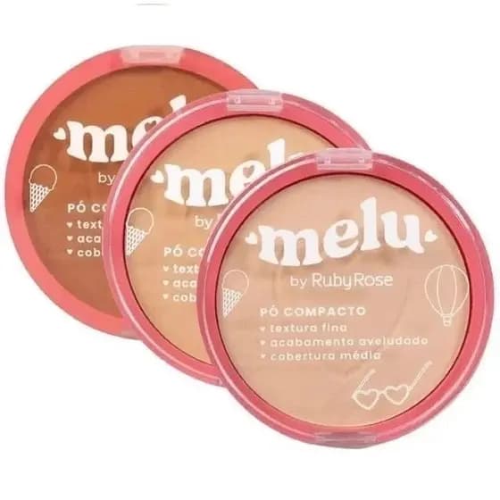 Pó Compacto Facial - MELU - RUBY ROSE