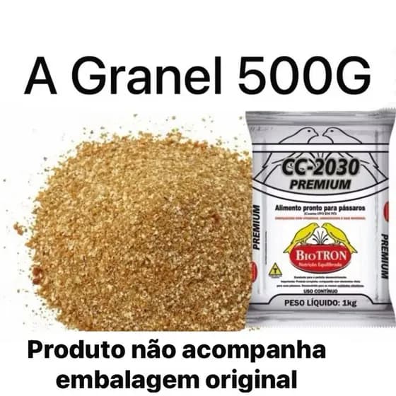 Farinhada CC 2030 Premium 500g Ração para Canários A granel Biotron - ENTREGA IMEDIATA