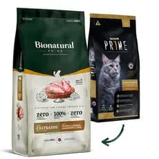 Ração Super Premium Bionatural Prime Gatos Castrados sabor Frango 1,5 KG - ENVIO IMEDIATO