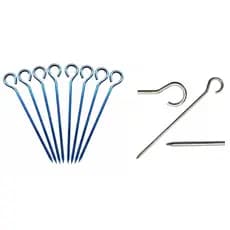 Kit Com 8 Estacas de Metal Para Barracas Tendas Toldos ou Gazebos