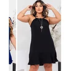 Vestido curto /  Vestido Com Babado / Vestido Alcinha / Vestido Verão / Vestido Soltinho