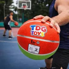 Bola De Basquete Pequena Para Crianças 3 Anos Vinil Texturizado resistente Brinquedo Esporte Coordenação Motora colorida