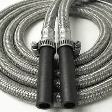 Kit Mangueira Flexivel Malha De Aço Gás GLP - Botijão Fogão Cozinha Apartamento 80cm, 1m, 1.5m, 2m, 2.5m, 3m, 4m
