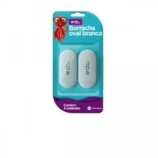 Borracha Oval Branca c/ 2 und - OndaPro