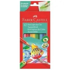 Lápis De Cor Faber Castell 12 Cores Aquarelável - Marca: Faber Castell