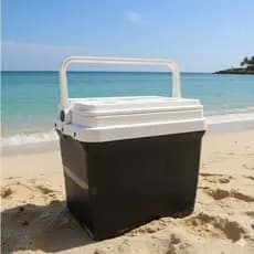 CAIXA TÉRMICA PARA GELO COOLER 42 L PRETA ALÇA QUALIDADE XPLAST PRAIA CAMPING FESTA CHURRASCO TOP