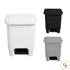 Lixeira 15 Litros com Pedal – Cesto Reforçado Multiuso | Para Banheiro, Cozinha e Decoração