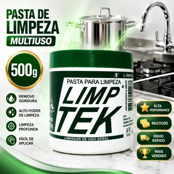 2 Limp Tek 500g Pasta Para Limpeza Profunda Lavagem A Seco Multiuso Carro Casa Computador