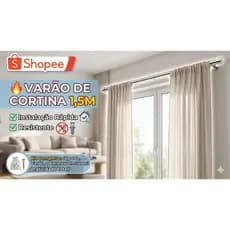 VARÃO PARA CORTINA FINO 1,5 MTS RENOVO