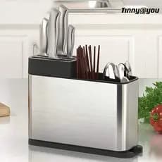 Porta Talheres Escorredor Aço Inox Vazado Pia Cozinha