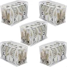 Kit 5 Colmeia Organizadora Sapatos Vertical Tenis Toalha Banho Bolsa Bota 5 Nichos 45x25x30cm
