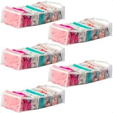 Kit 5 Colmeias Organizadora Gaveta Camiseta Roupa 40x20x10 7 Nichos Organizador de Guarda Roupas