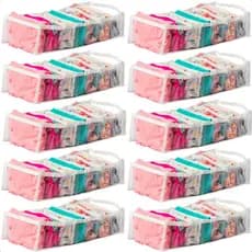 Kit 10 Colmeia Organizadora Gaveta Camiseta Roupa G 40x20x10 7 Nichos - Organizador de Guarda Roupas