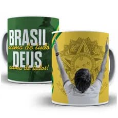 Caneca tema político Bolso | Cerâmica Branca 325ml