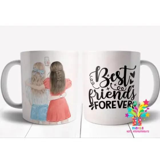 Caneca Amigas Best Friend – Ideal para Presentear