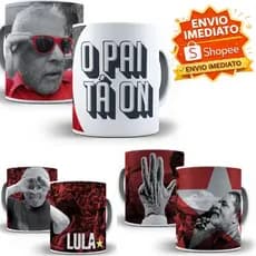 Caneca Personalizada Lula Colecionável Tema Político Brasil – Caneca Decorativa 325ml Presente Criativo