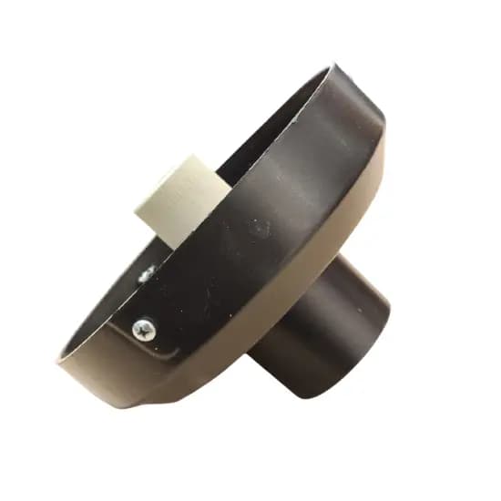 Base Preta Plástico para Globo em Poste Decorativo de Jardim com Soquete E-27, Encaixe em Tubo de 48mm