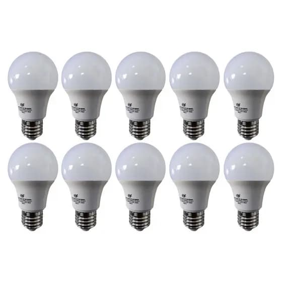 Lâmpada Led 9w Bulbo A60 E-27 Luz Branca Fria 6500k - Kit 10 Pcs