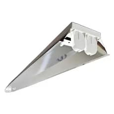 Luminária Calha Sobrepor Com Refletor Alumínio 120cm 2x T8 127/220v Branco (CS218RA-N)