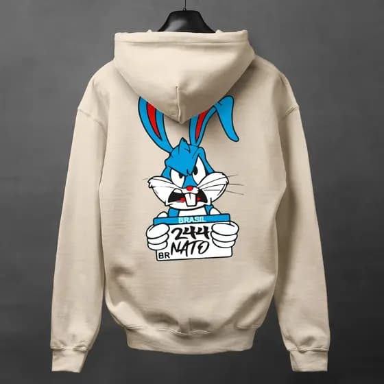 Blusa Moletom 244 Grau 2 Rodas Casaco de Frio Canguru Bike e Moto