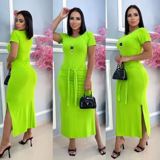 vestido longo de amarrar , tamanho único g veste do 40 ao 44 tecido Romântic