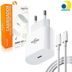 Carregador de Celular 20W Com Cabo Type C/Lightning OBERON - KP-IC029\I