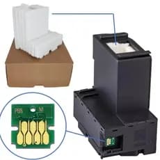 Chip + Espuma Almofadas esponja Caixa De Manutenção T04d1 Epson L6171 L6191 L14150