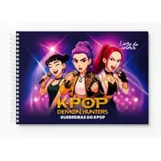 Guerreiras do K-pop – Livro de Colorir / 50 Folhas / Laminação Brilho / Capa Dura