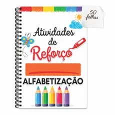 Apostila A4 com 50 Atividades de Reforço - Leitura e Escrita - Alfabetização Infantil