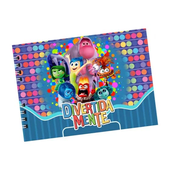 Livro de Colorir DIVERTIDAMENTE - 50 Folhas - Capa Dura