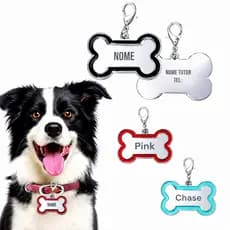 Chaveiro Personalizado Cachorro Pet Gato Frase Gravação a Laser Inox