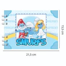Livro de Colorir dos SMURFS - Capa Dura - 50 Folhas