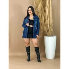 Max Jaqueta Jeans Feminina. P M G e GG