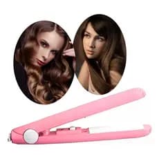 Mini Chapinha Prancha Cabelo Bolsa Franja Portátil Cerâmica