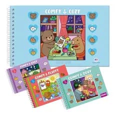 Livro De Colorir Capivaras Cute Capa Dura Comfy And Fluffy