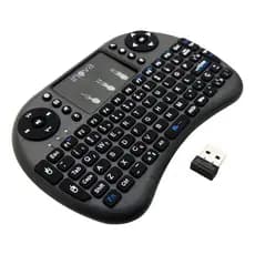 Mini Teclado Portátil Controle Sem Fio Wireless Com Led Rgb