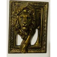 Quadro leão de Judá em 3D Decoração Realista Alto Relevo