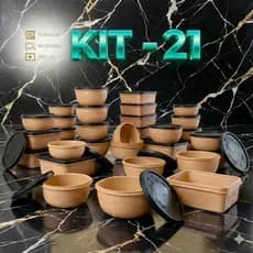 jogo  de 21 potes variados para cozinha