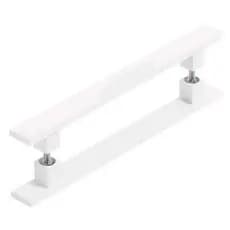Puxador Branco 60x40 cm Aço Inox , Barra chata 30x10 Porta pivotante Madeira, Alumínio ,vidro e portão .