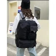 Mochila com Almofada de Ar para Homens e Mulheres, Adequada para Estudantes do Ensino Fundamental e Médio, Mochila Espor