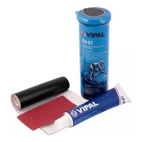 Kit Vipal Estojo De Remendo Frio Para Câmara De Ar Bicicleta