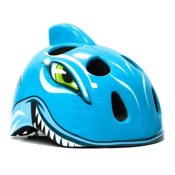 Capacete Infantil Bike Absolute Tubarão Azul Tam G (49-55cm)